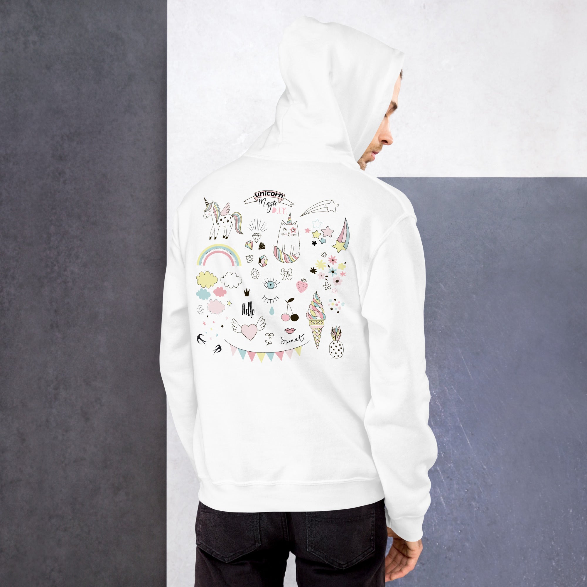 Preppy Unicorn Magic Aesthetic Sorority Hoodie Sweatshirt