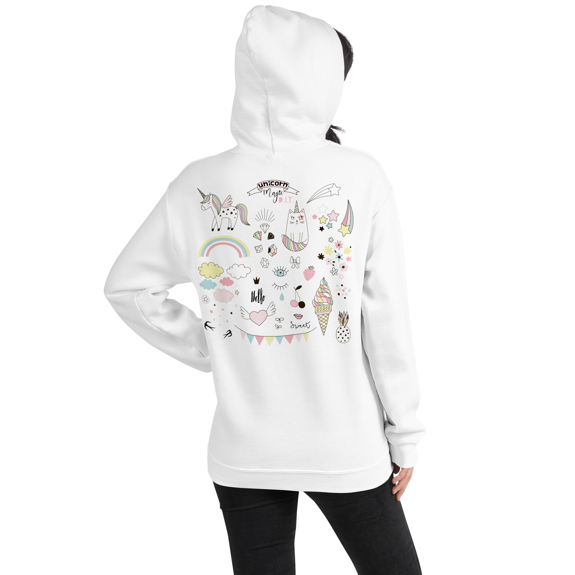 Preppy Unicorn Magic Aesthetic Sorority Hoodie Sweatshirt