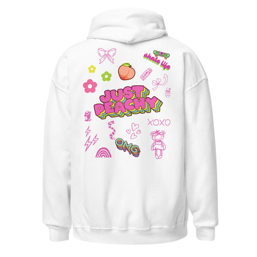 Preppy Just Peachy Hoodie Trendy Aesthetic Hooded Sweatshirt