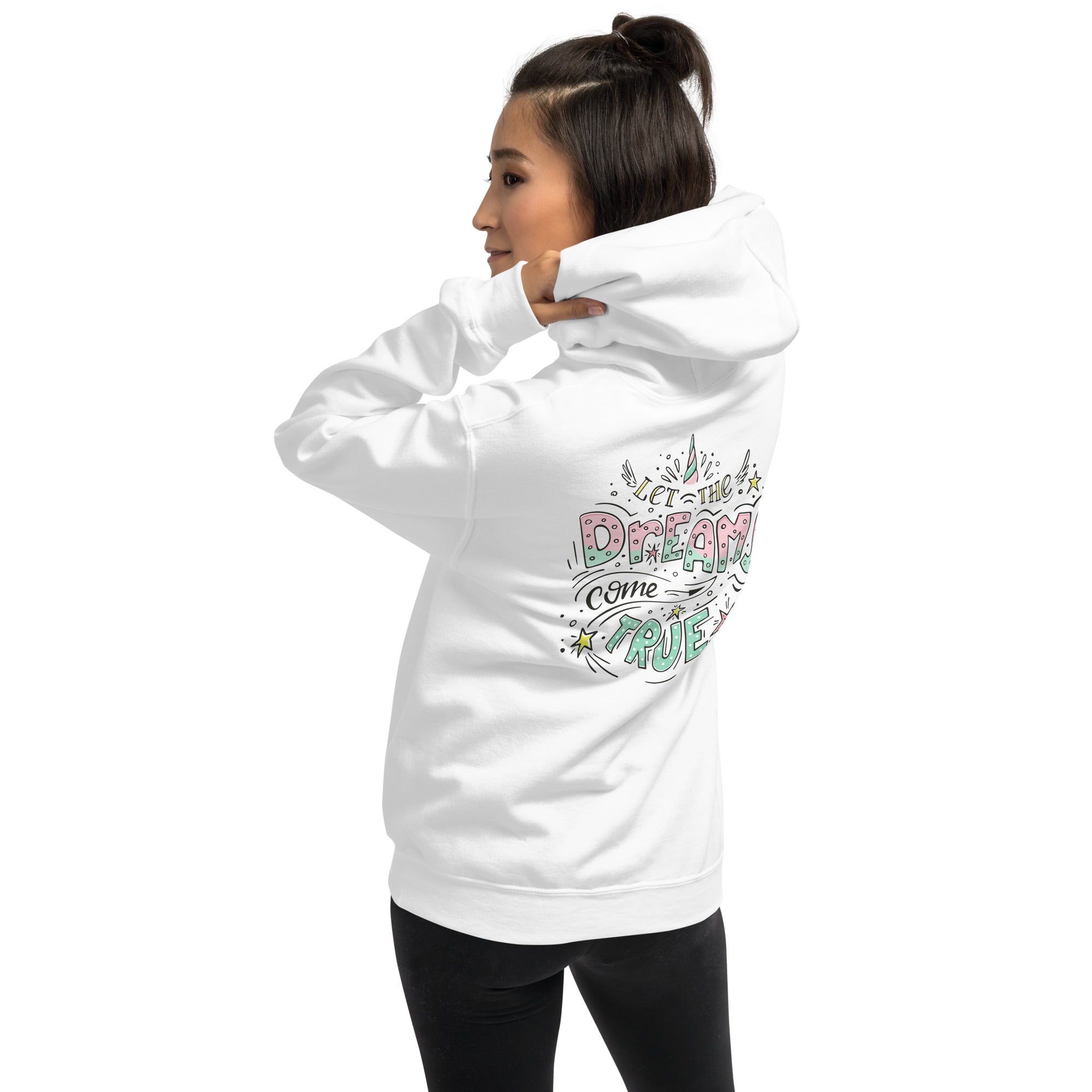 Preppy Let The Dreams Come True Motivational Hoodie
