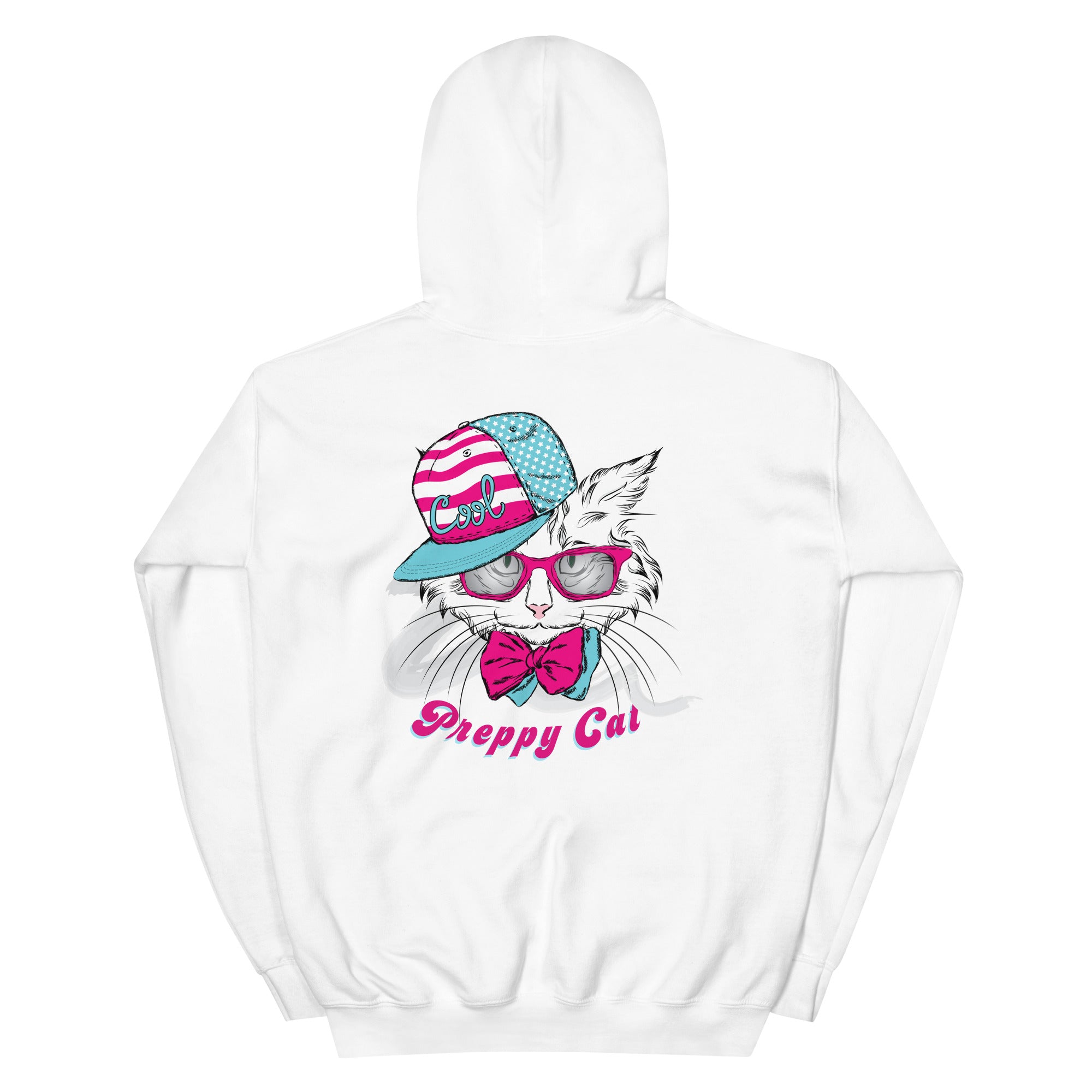 Preppy Cat Aesthetic Unisex Pullover Hoodie Sweatshirt