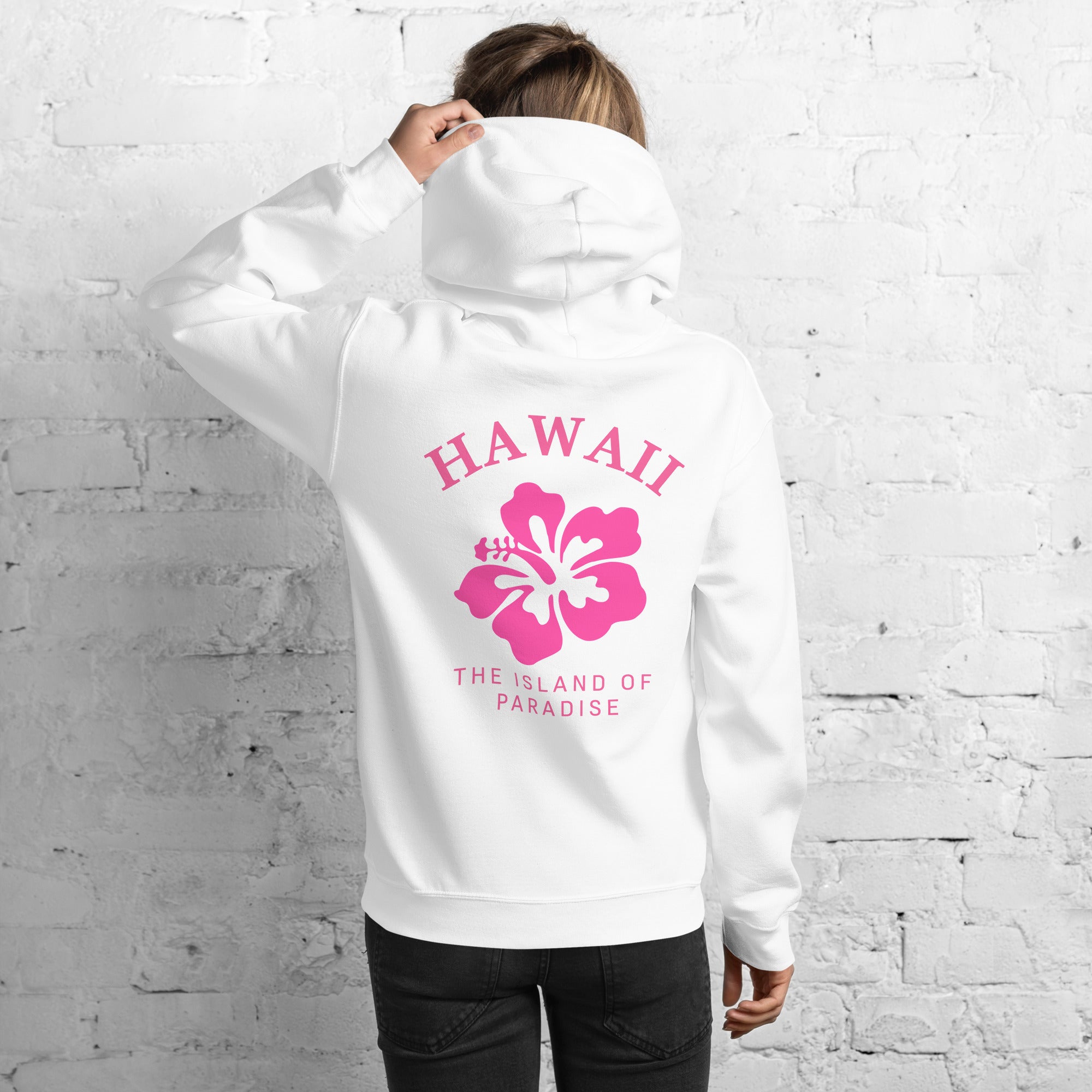 Preppy Hawaii Hoodie The Island of Paradise Hooded Sweatshirt