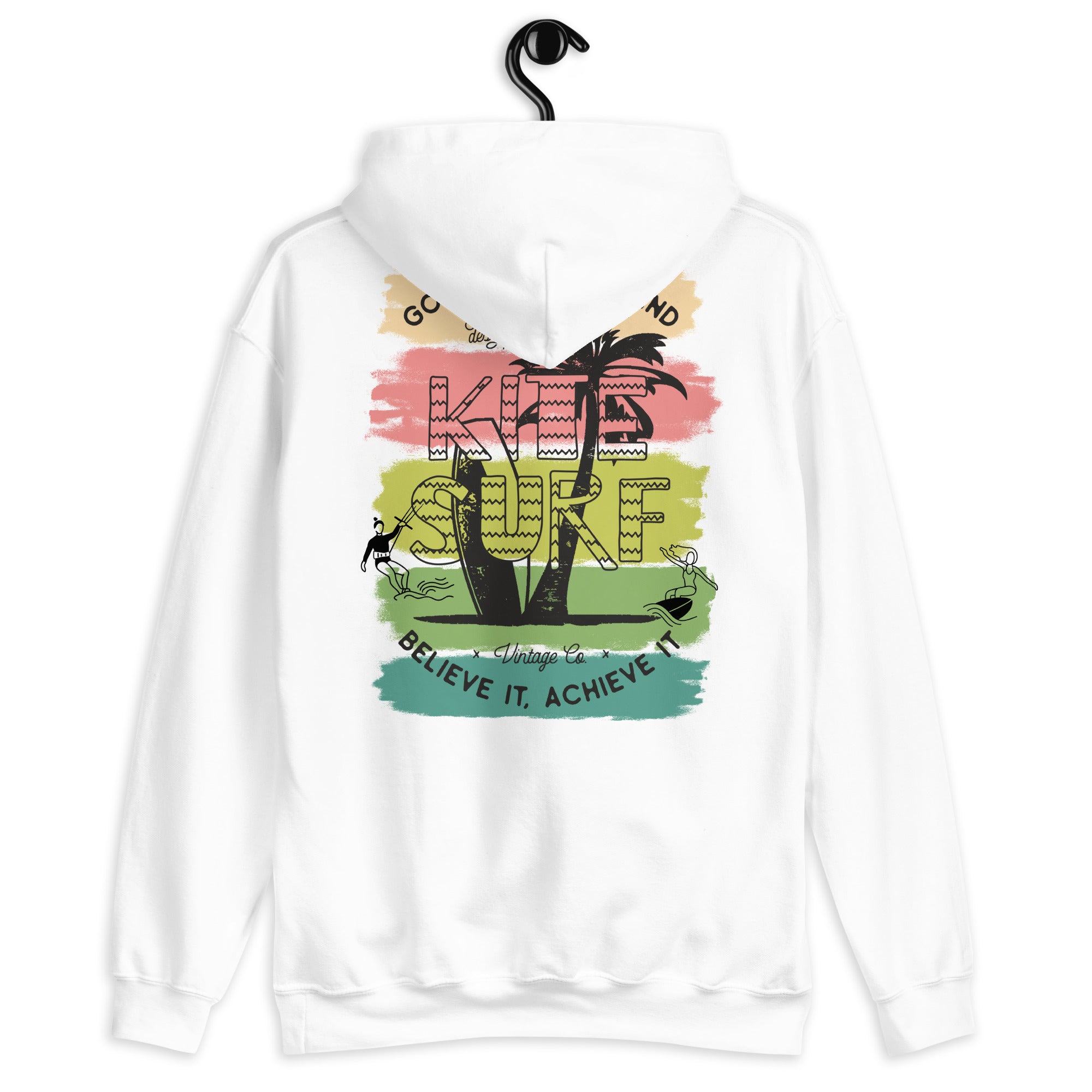 Preppy Beach Kite Surfer Vintage Style Hoodie for Women