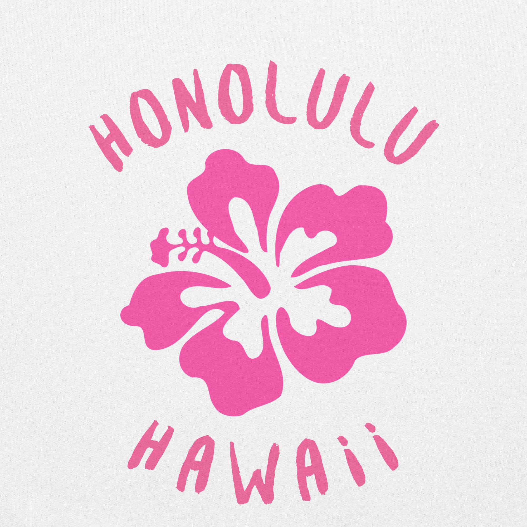Preppy Honolulu Hawaii Pink Hibiscus Beach Hoodie for Women