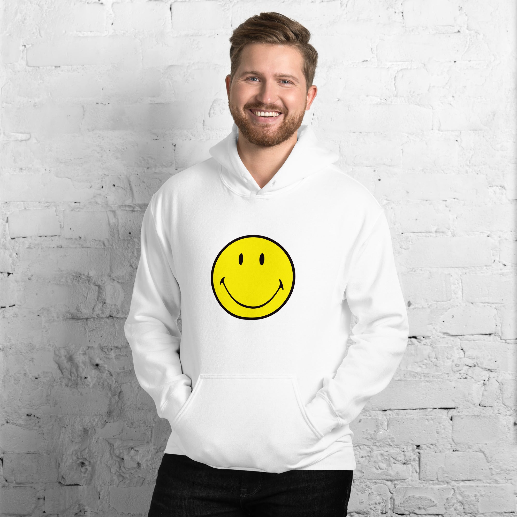 Preppy Smiley Face Hoodie Sweatshirt