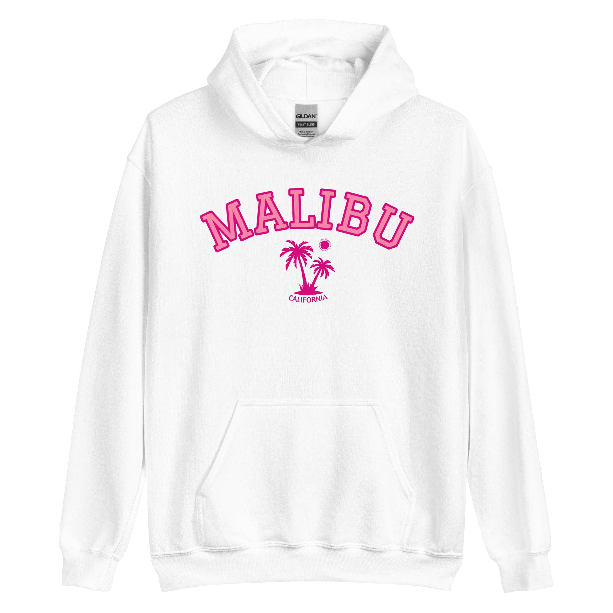 Unisex Malibu California Beach Preppy Hooded Sweatshirt
