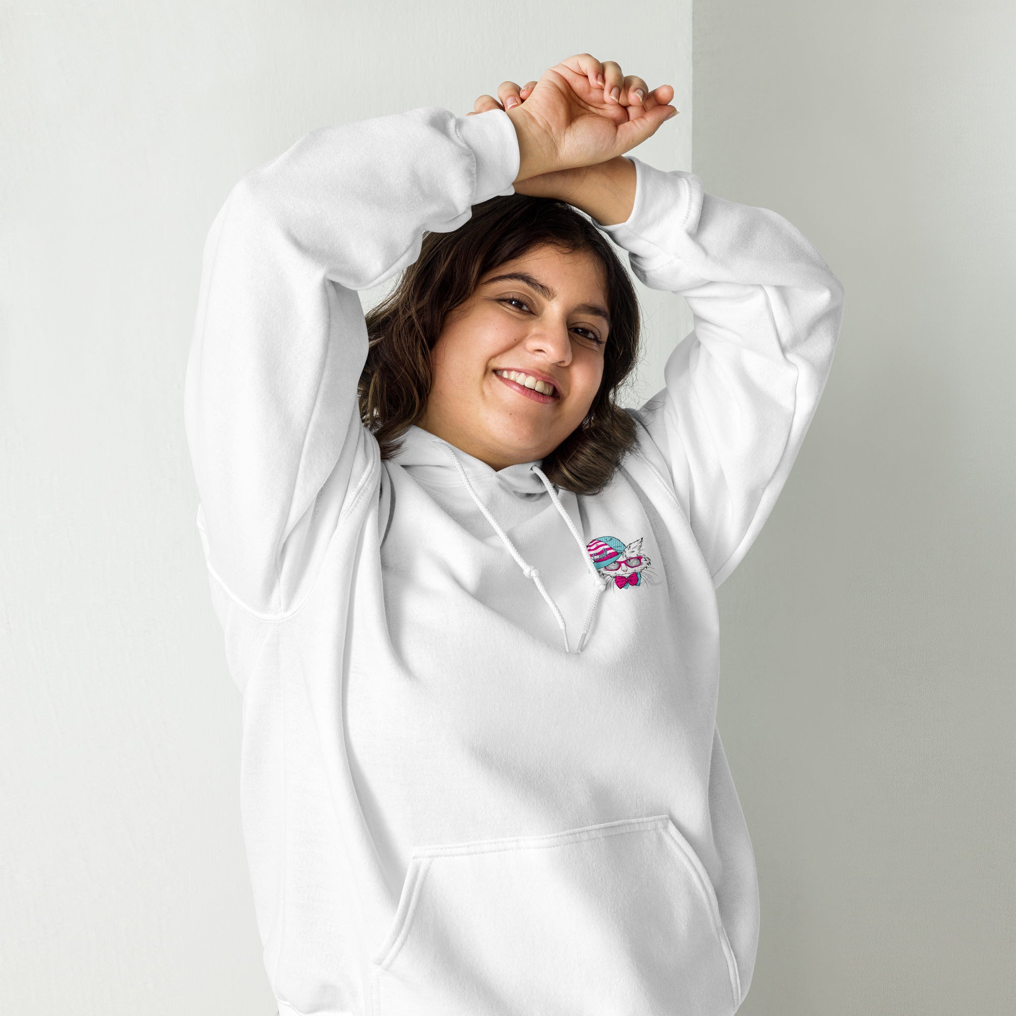 Preppy Cat Aesthetic Unisex Pullover Hoodie Sweatshirt