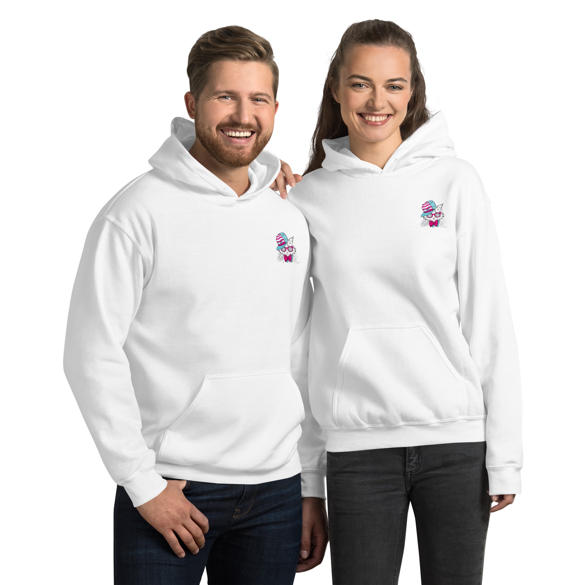 Preppy Cat Aesthetic Unisex Pullover Hoodie Sweatshirt