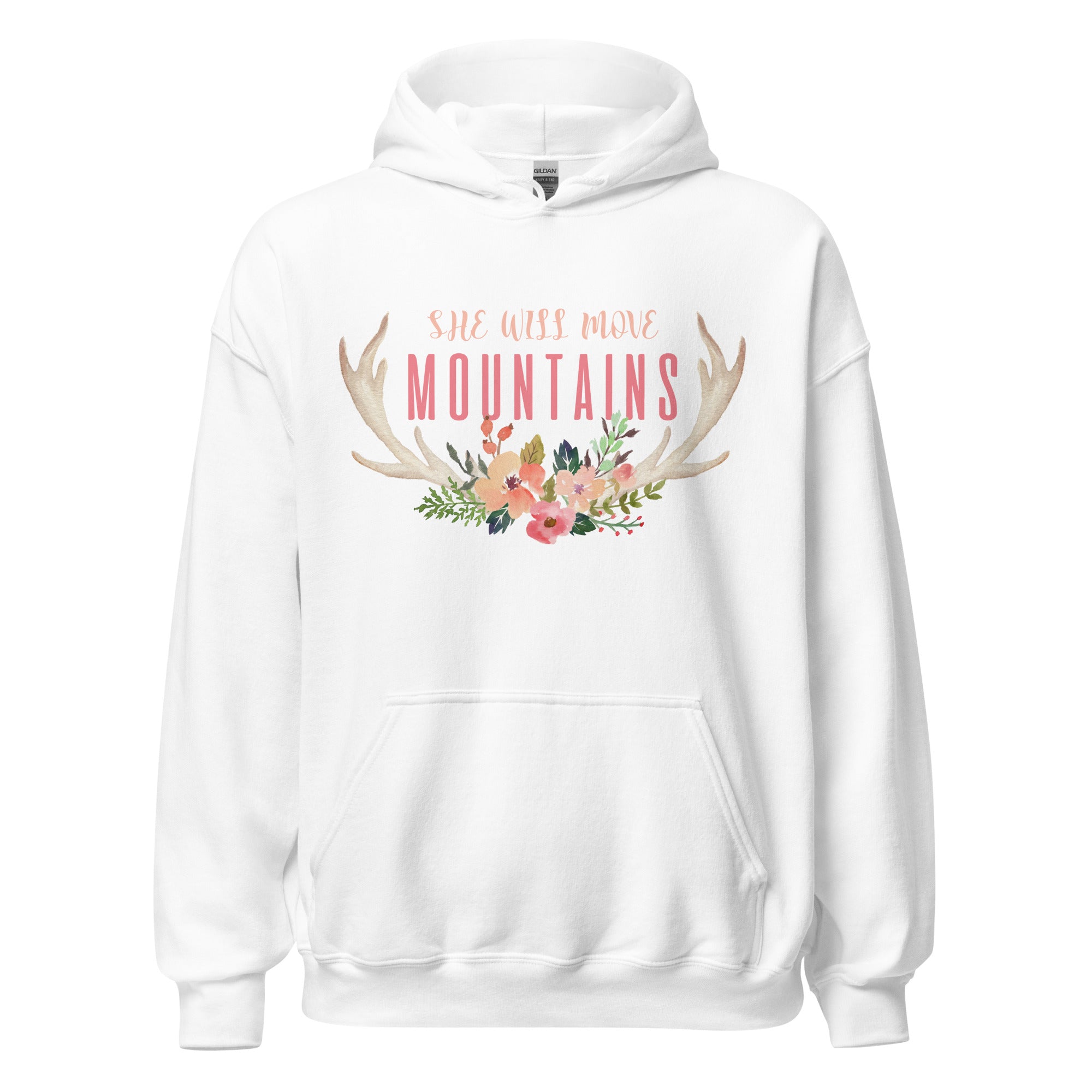 She Can Move Mountains Preppy Inspirational Hoodie