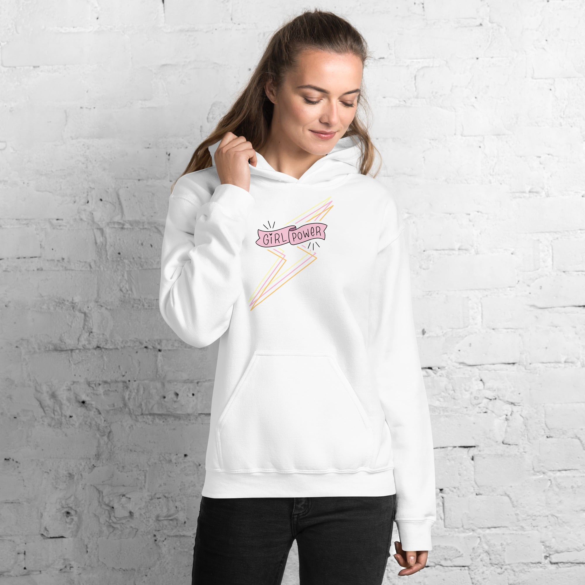 Preppy Girl Power Insprational Hoodie for Women