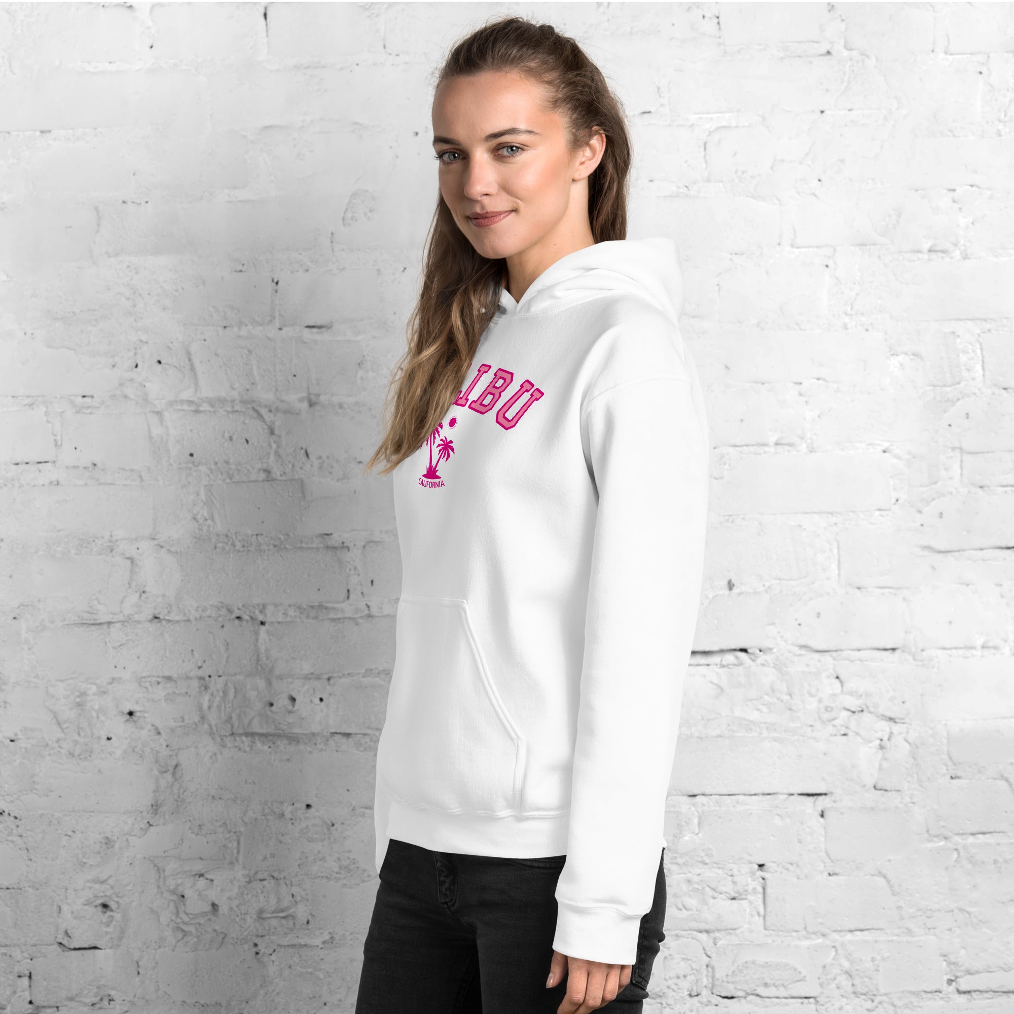Unisex Malibu California Beach Preppy Hooded Sweatshirt