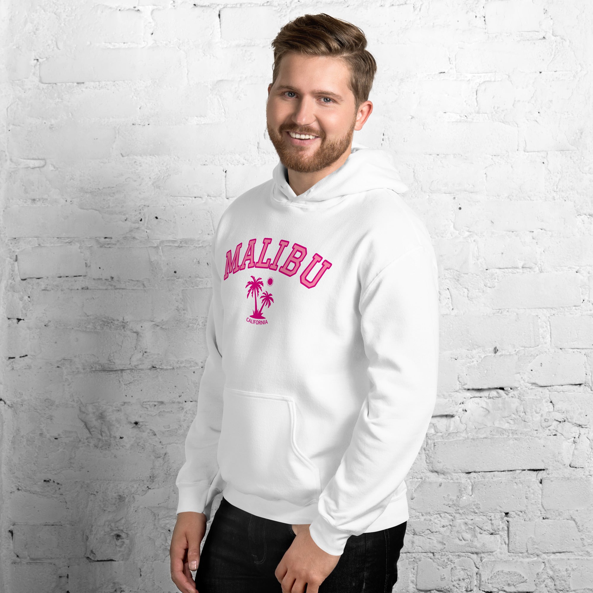 Unisex Malibu California Beach Preppy Hooded Sweatshirt