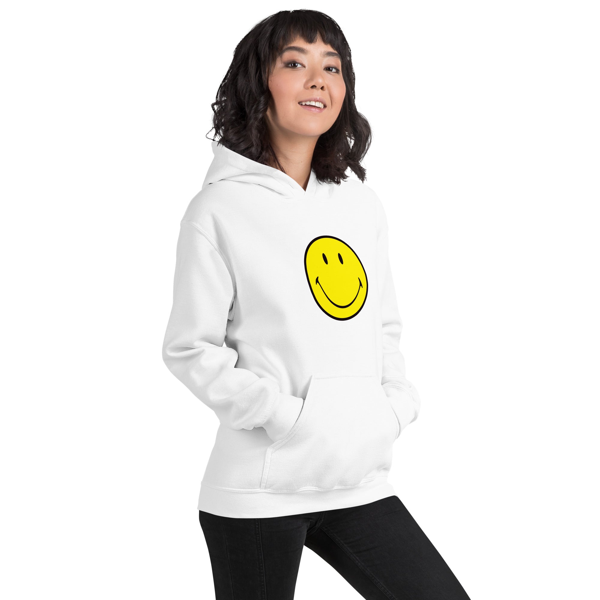 Preppy Smiley Face Hoodie Sweatshirt
