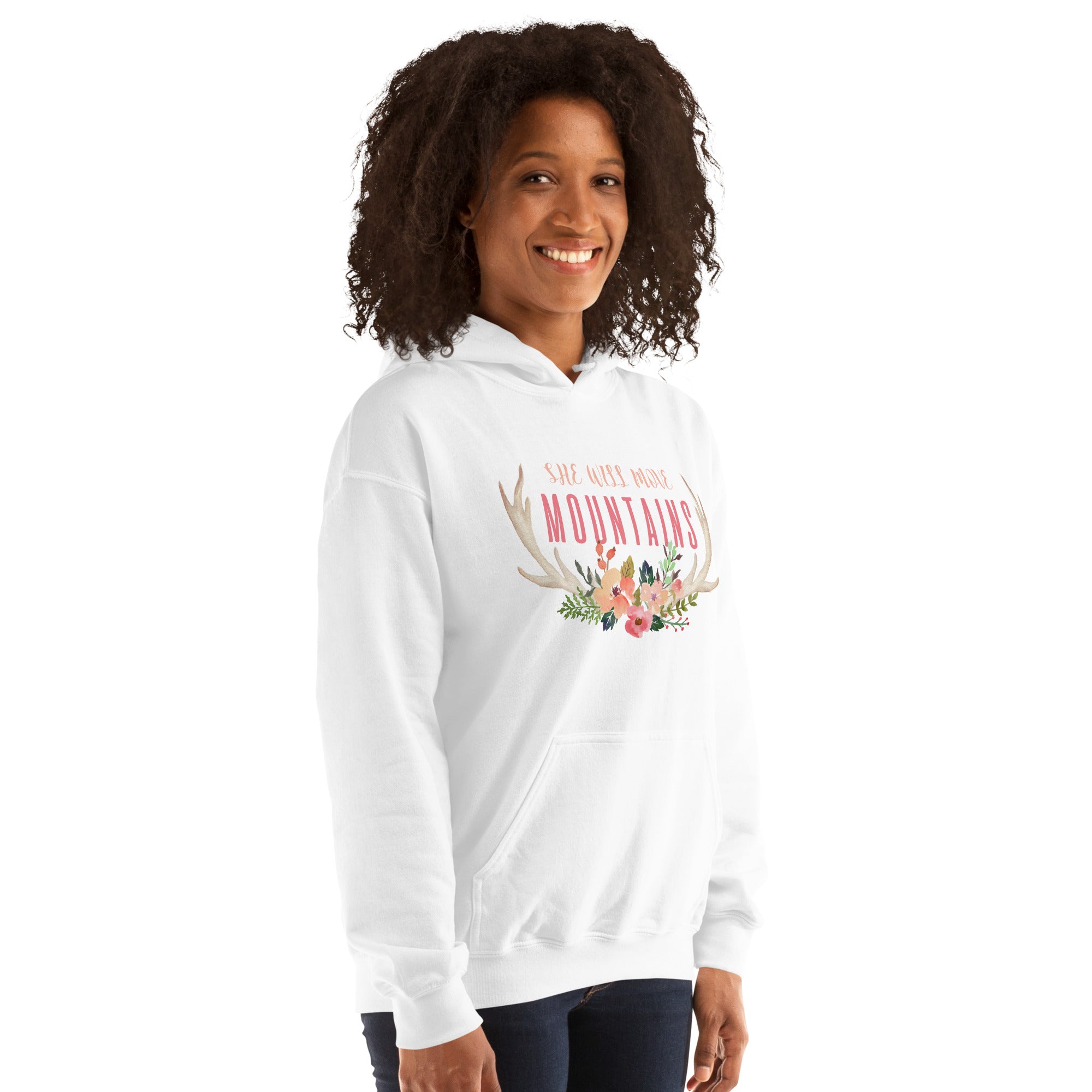 She Can Move Mountains Preppy Inspirational Hoodie