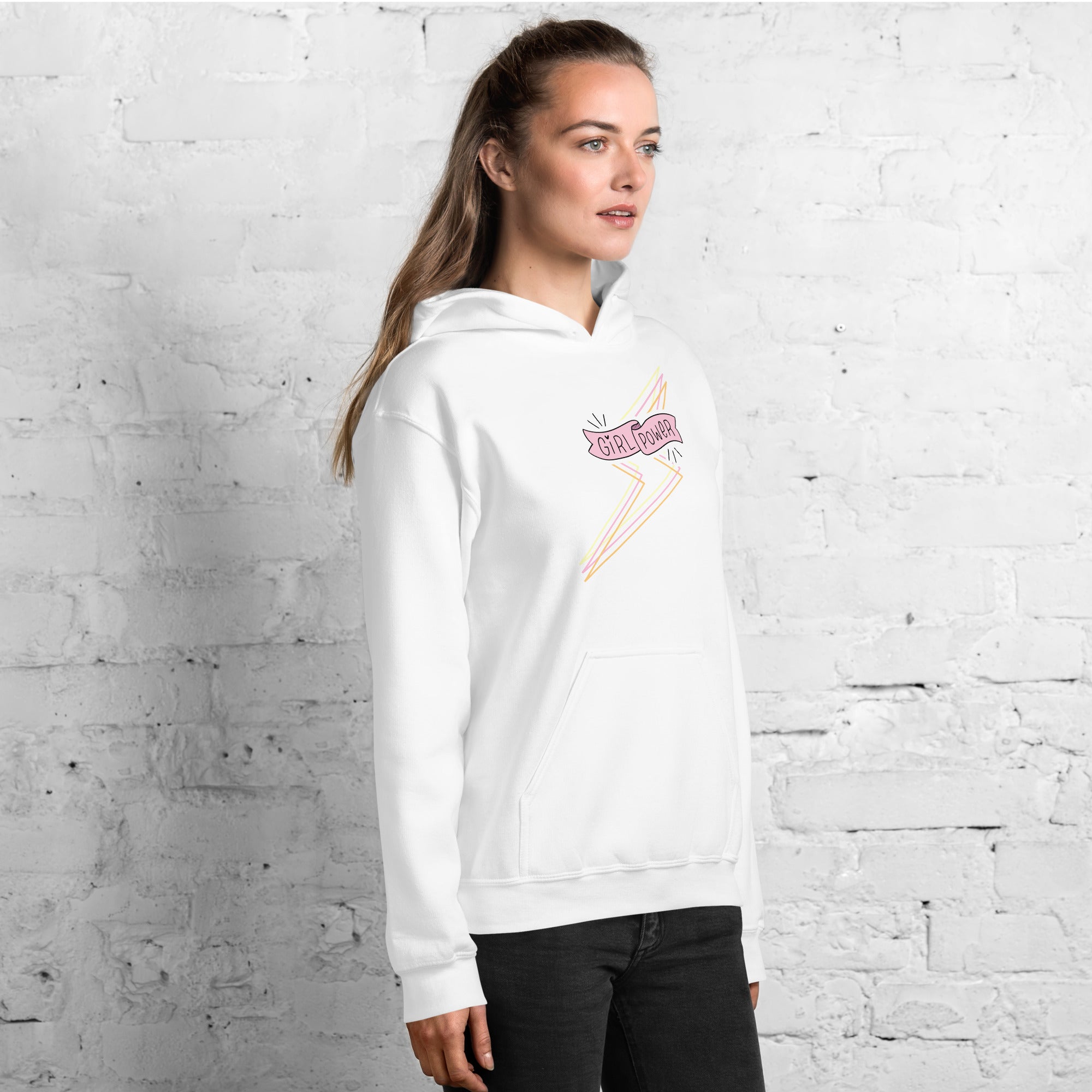 Preppy Girl Power Insprational Hoodie for Women
