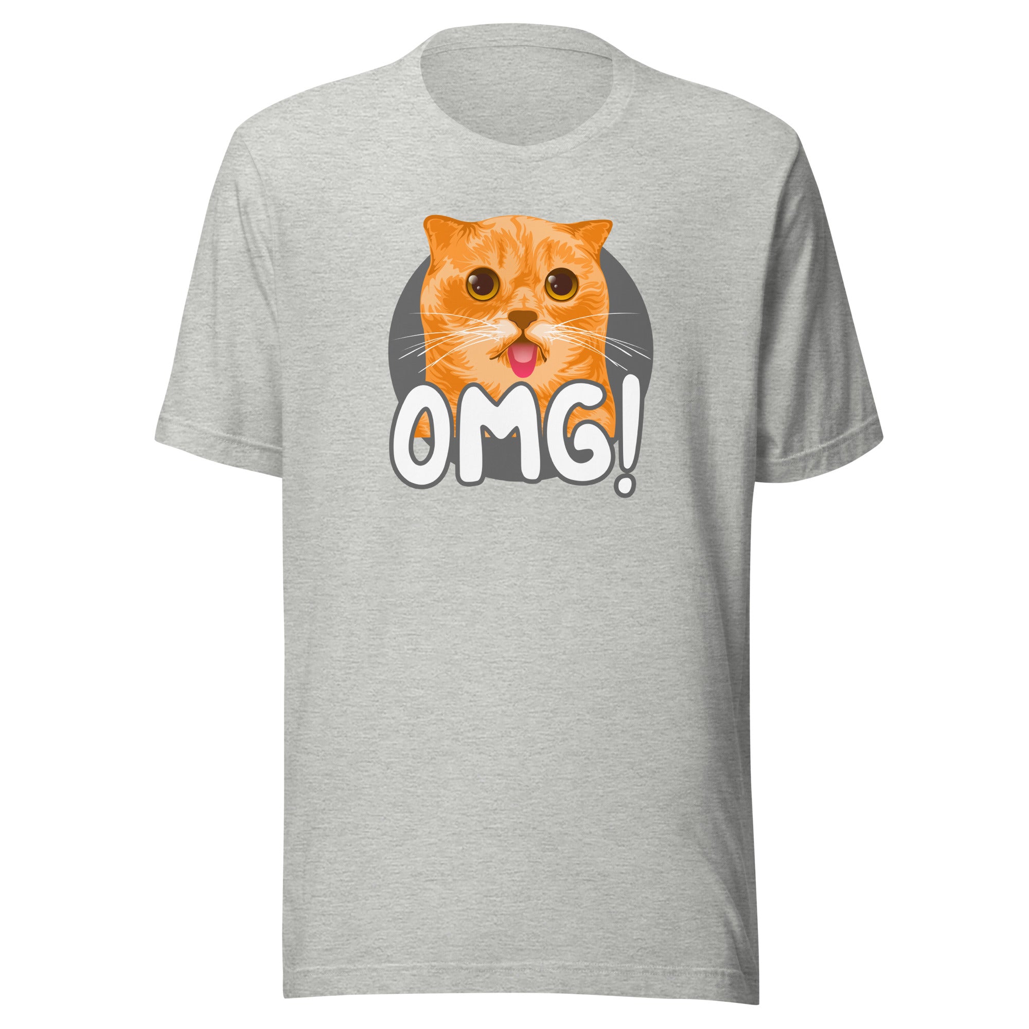 OMG Funny Cat Unisex 100% Cotton T-Shirt