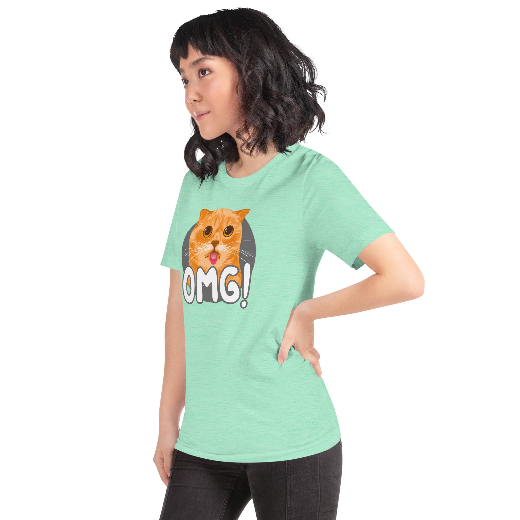 OMG Funny Cat Unisex 100% Cotton T-Shirt