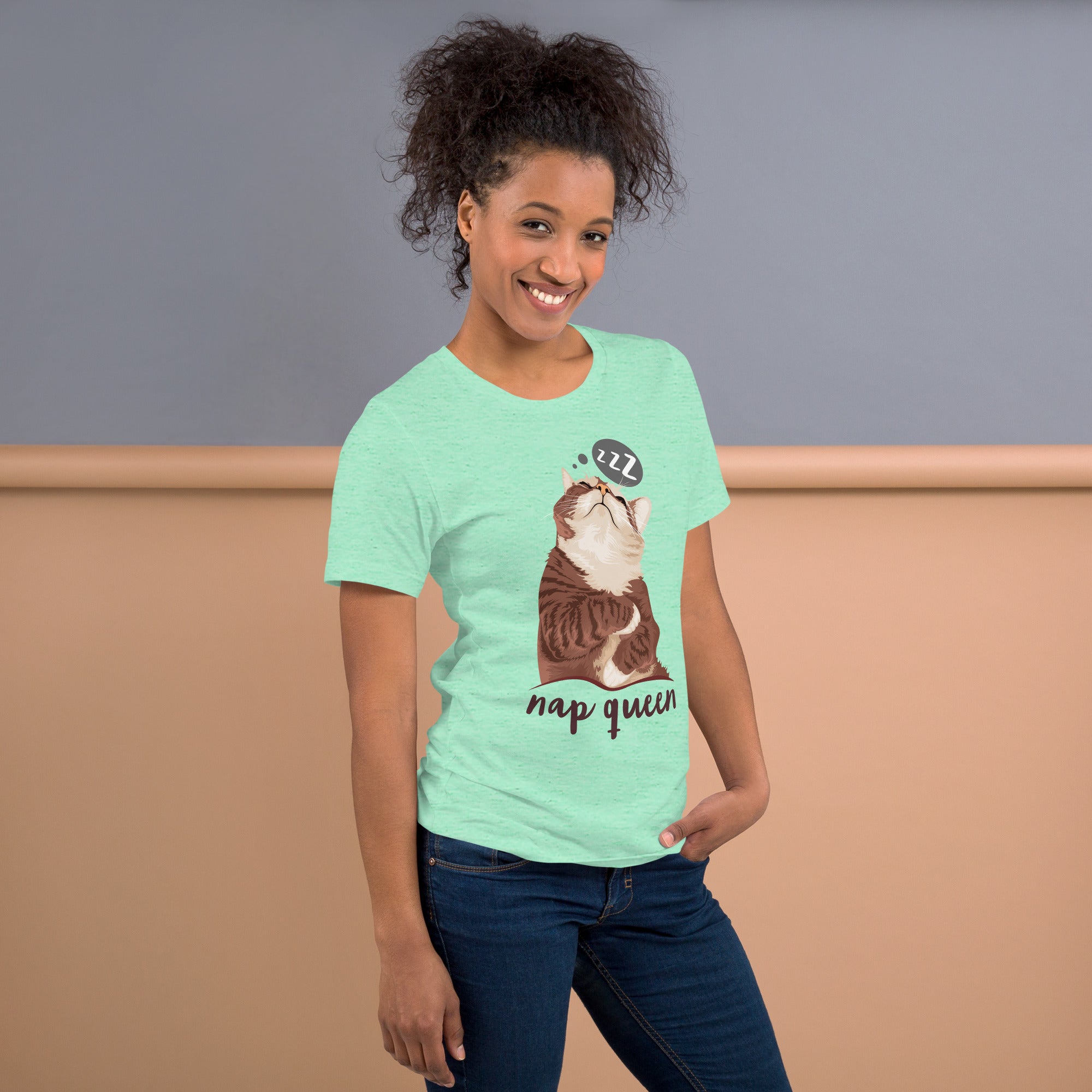 Nap Queen Cat Unisex T-Shirt 100% Cotton