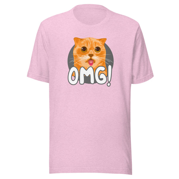 ★AWESOMEUS★ SMILING CAT PIGMENT TSHIRT 2COLOR unisex-staple-t-shirt-heather-