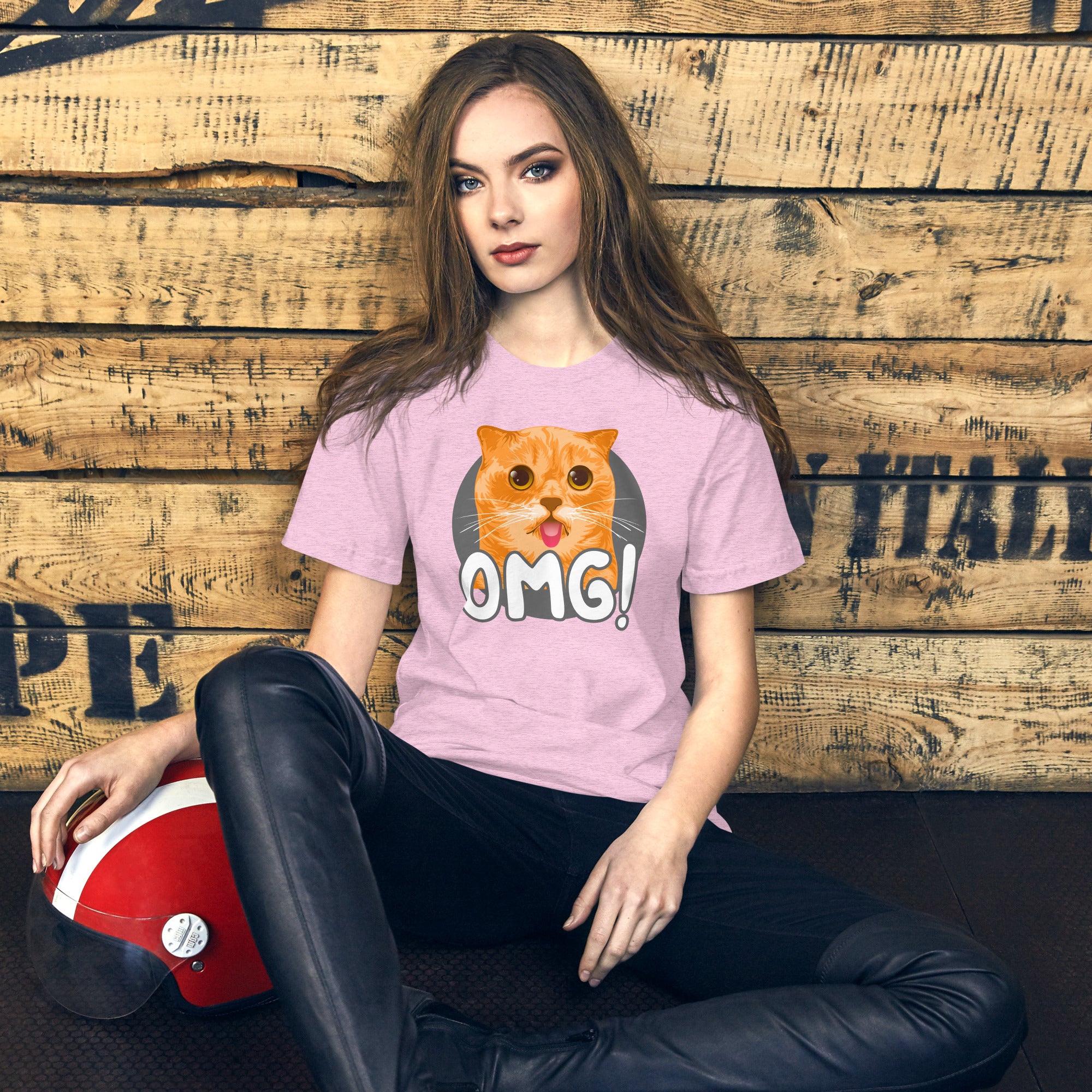 OMG Funny Cat Unisex 100% Cotton T-Shirt