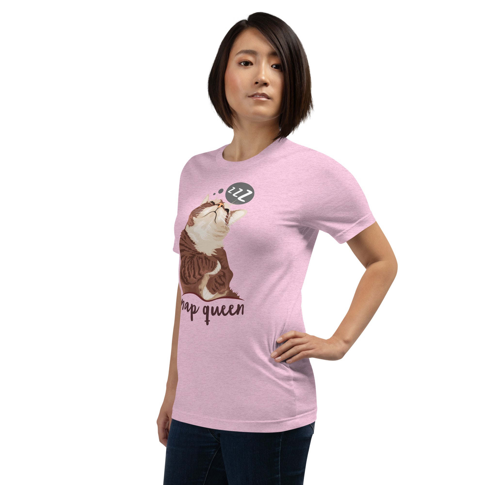 Nap Queen Cat Unisex T-Shirt 100% Cotton
