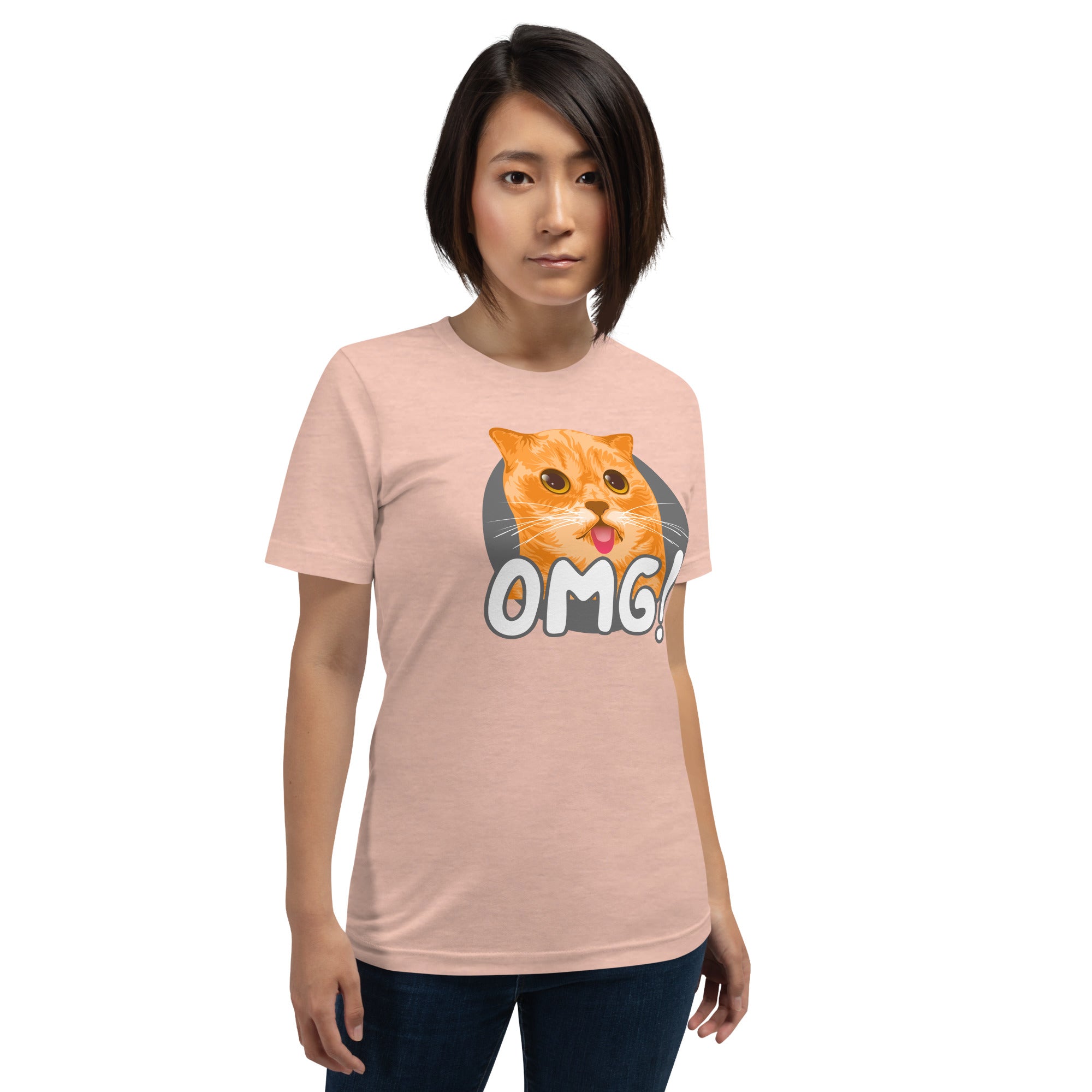 OMG Funny Cat Unisex 100% Cotton T-Shirt