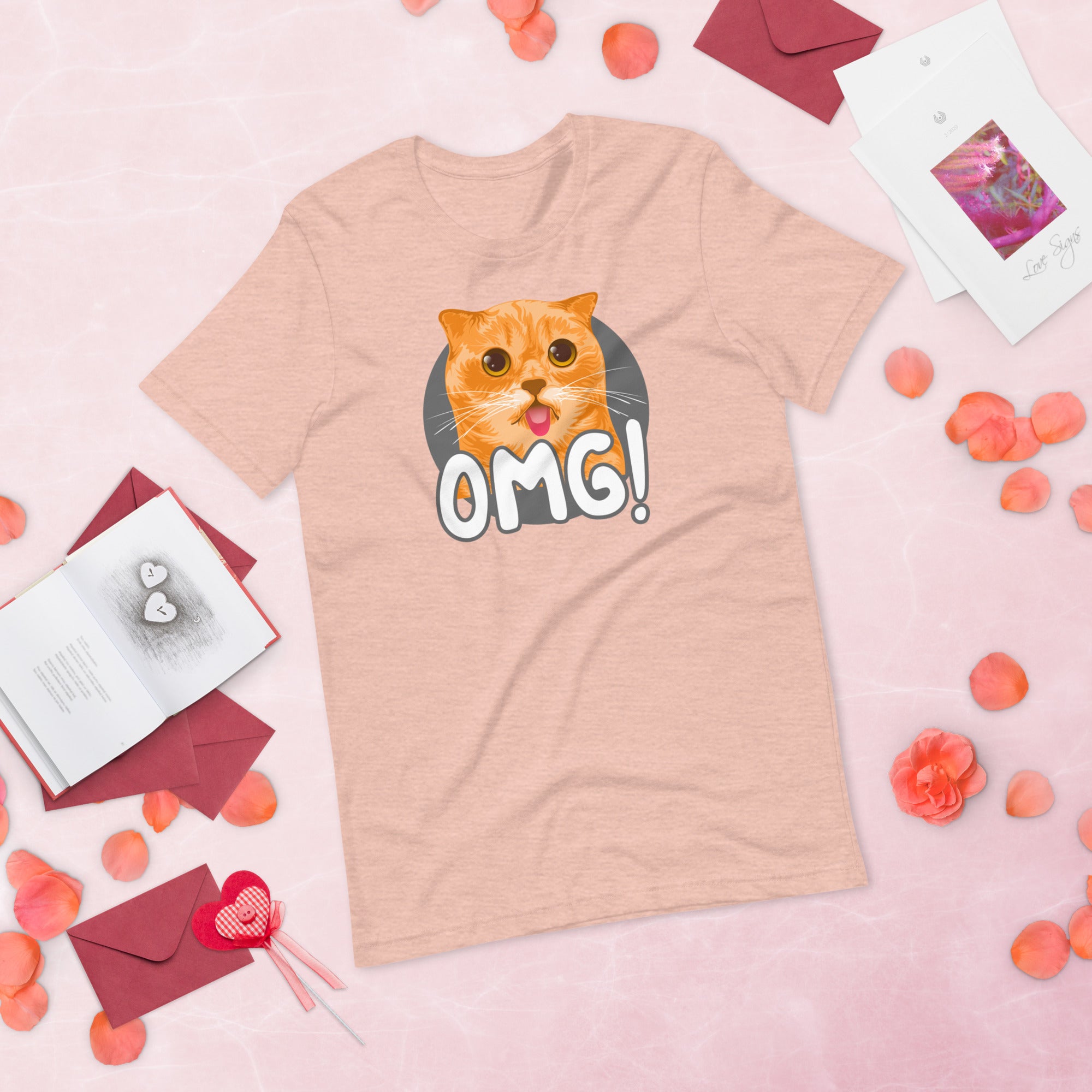 OMG Funny Cat Unisex 100% Cotton T-Shirt