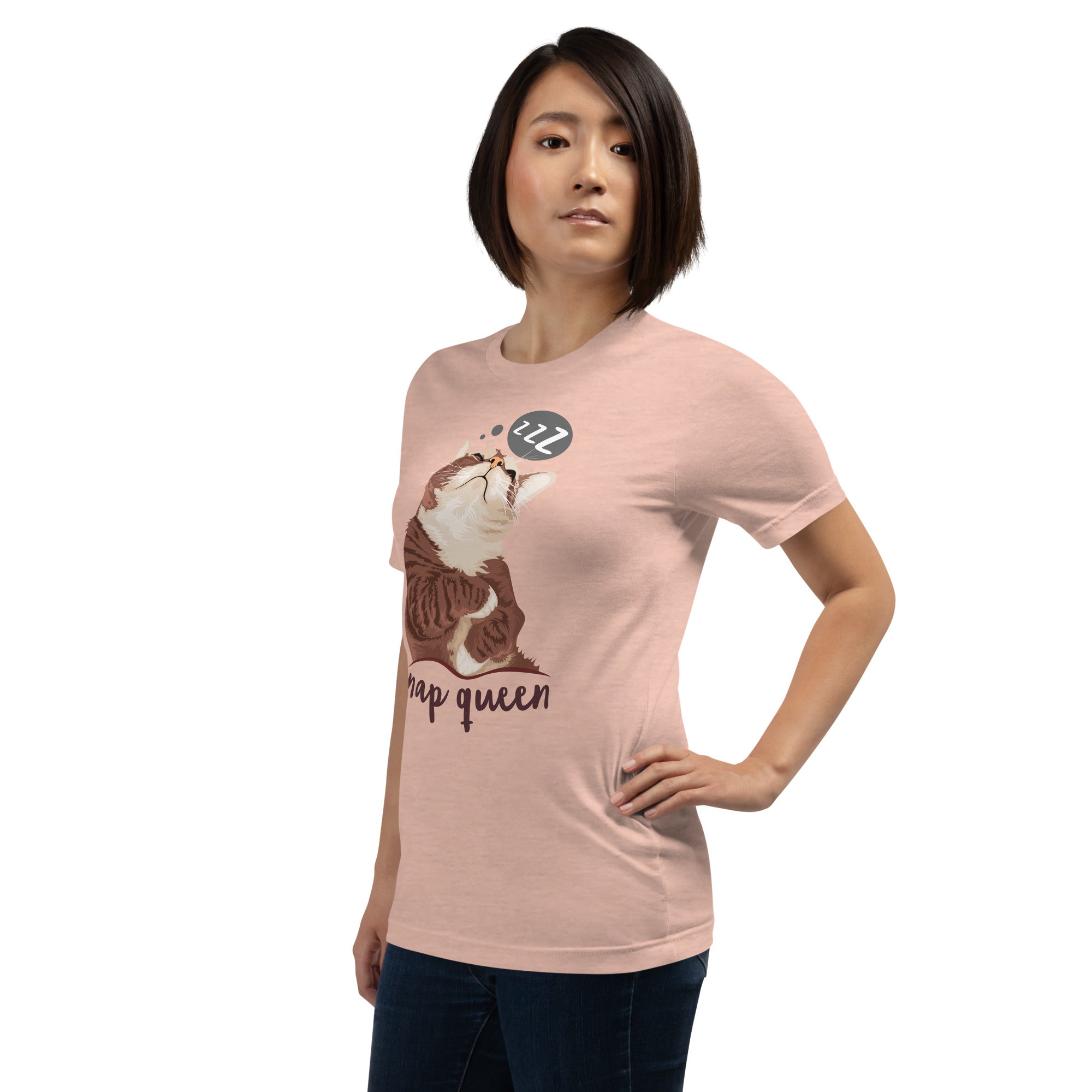 Nap Queen Cat Unisex T-Shirt 100% Cotton
