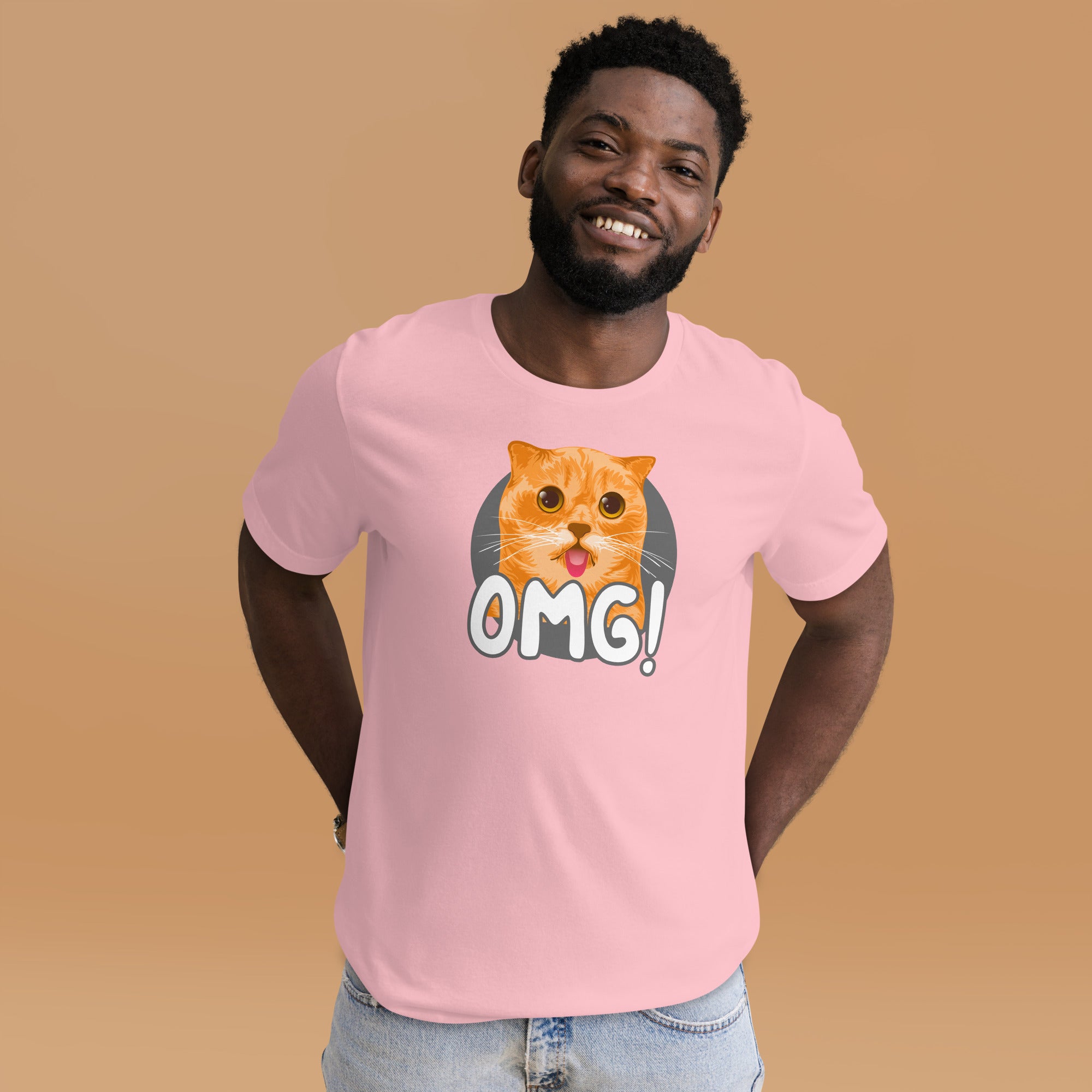 OMG Funny Cat Unisex 100% Cotton T-Shirt