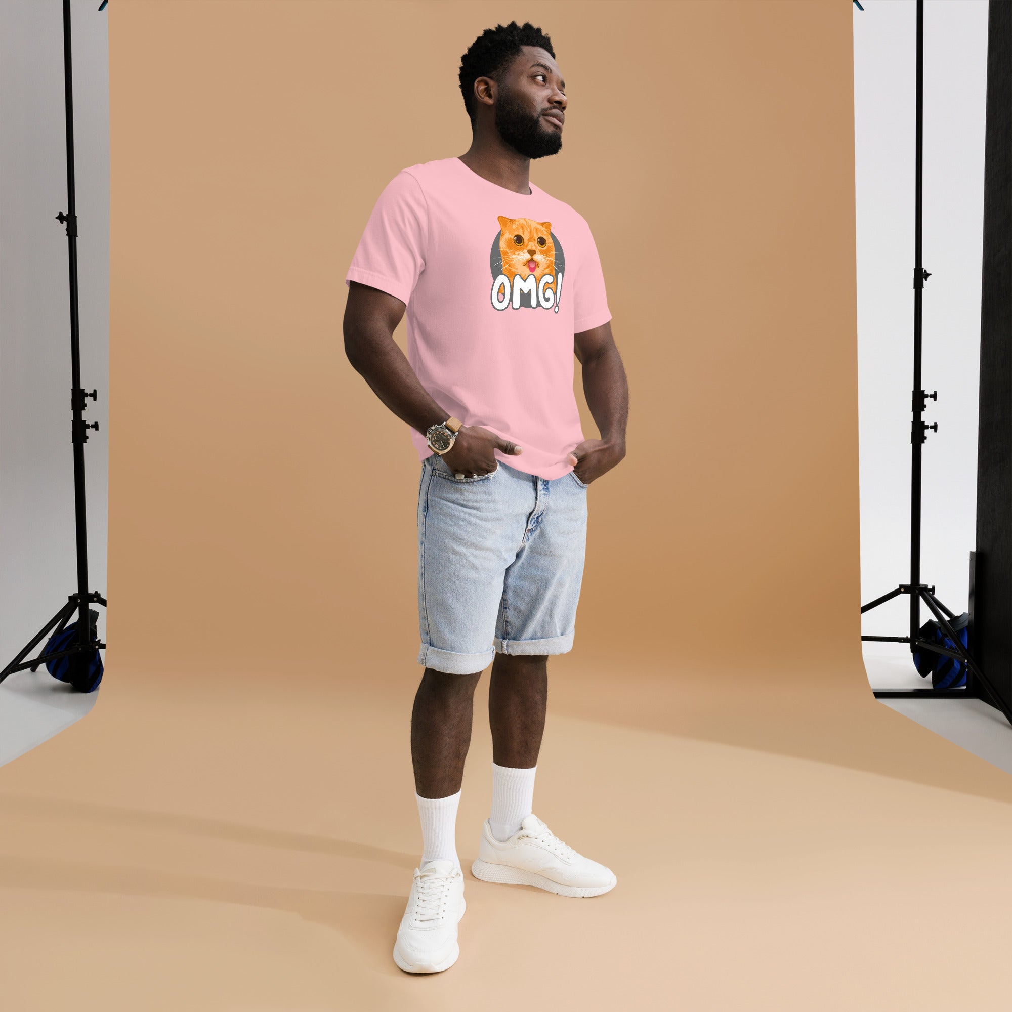 OMG Funny Cat Unisex 100% Cotton T-Shirt