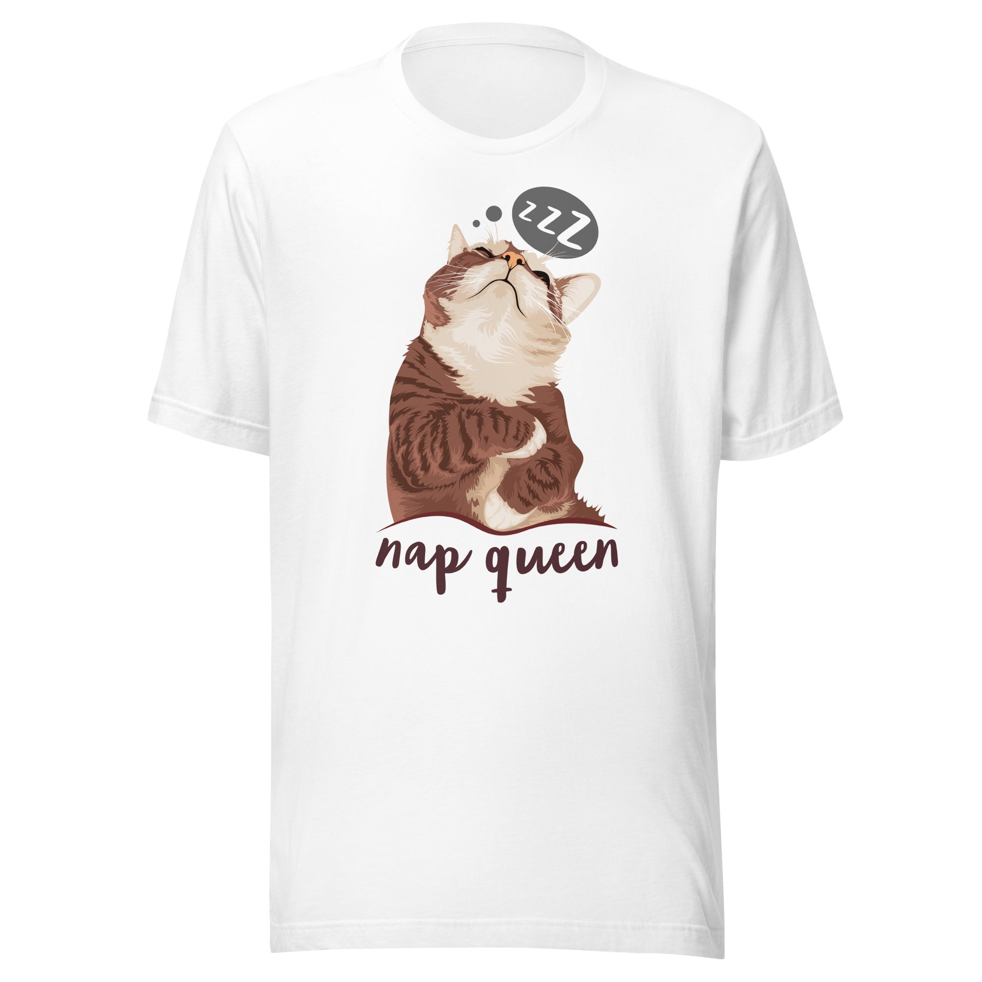 Nap Queen Cat Unisex T-Shirt 100% Cotton