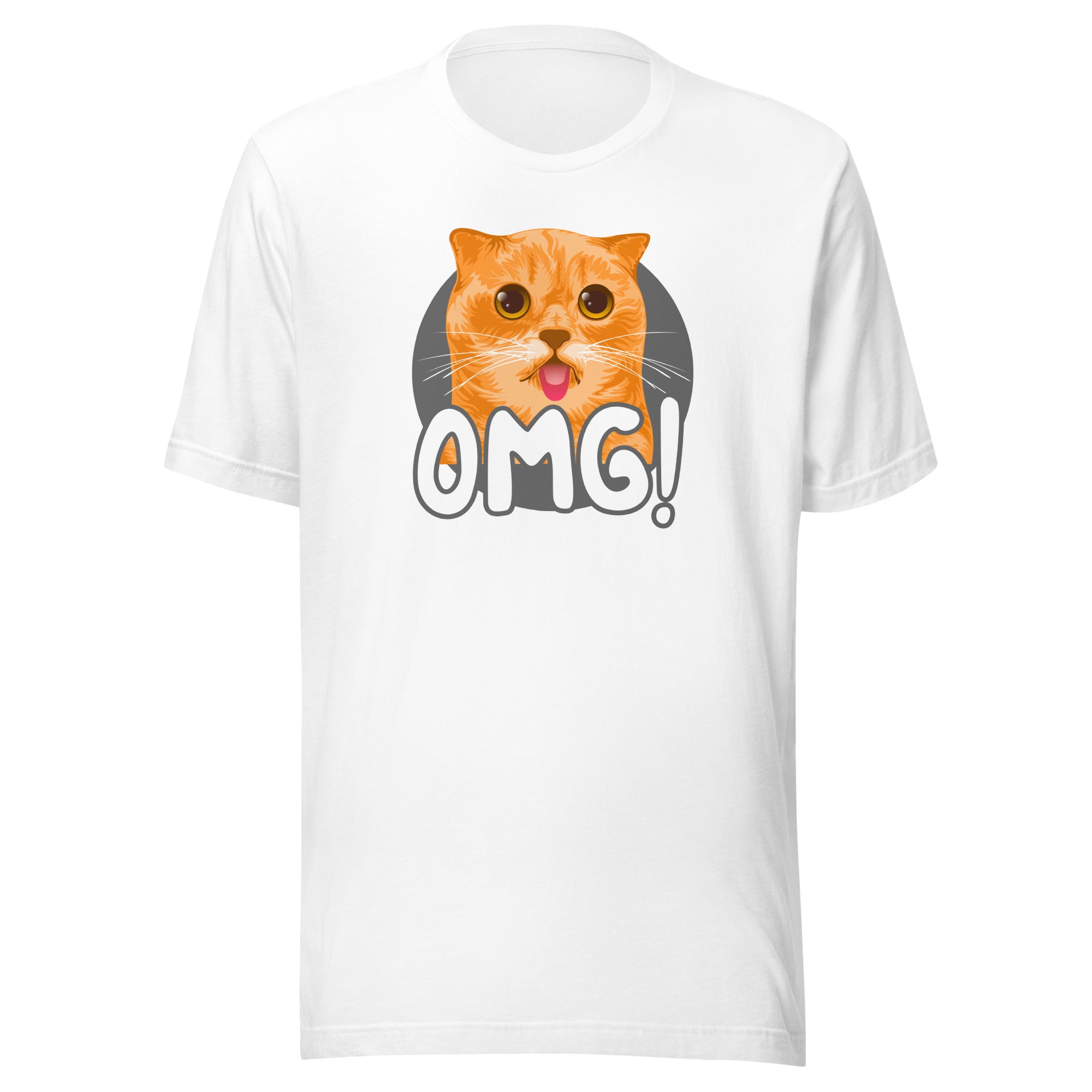 OMG Funny Cat Unisex 100% Cotton T-Shirt