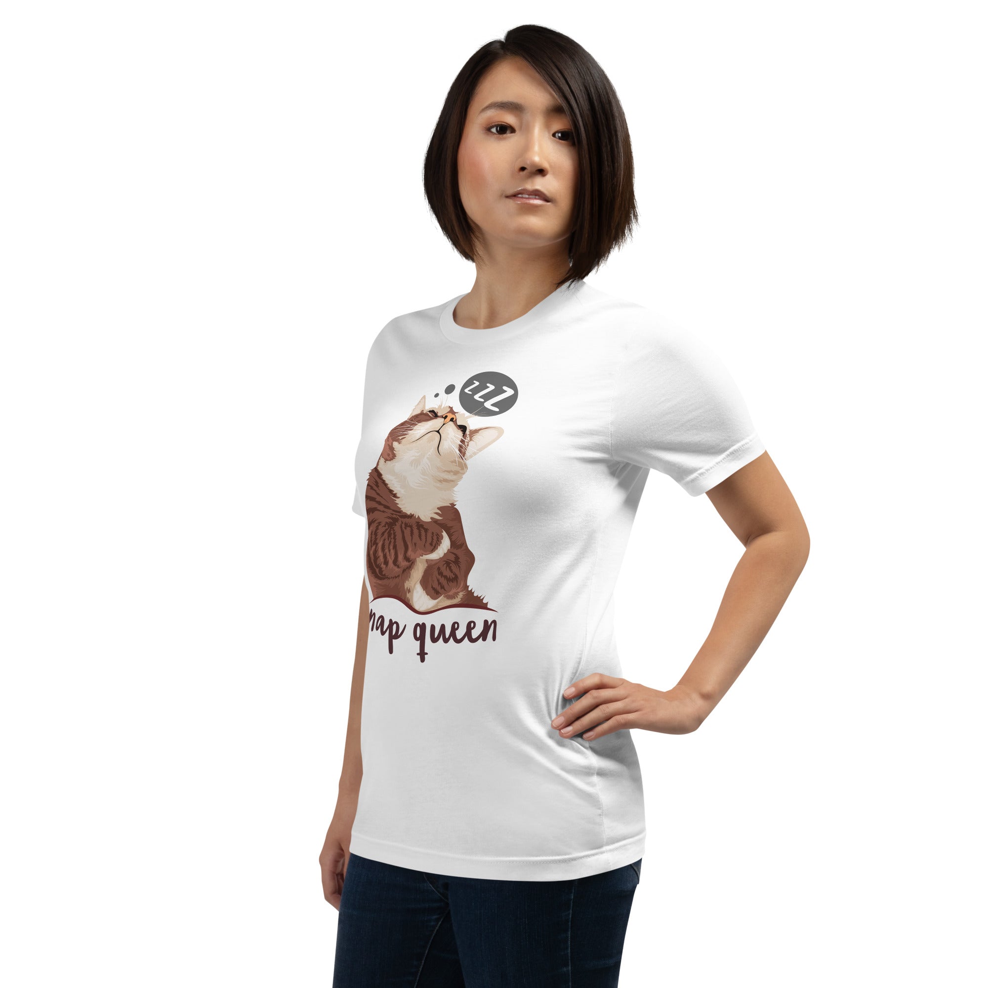 Nap Queen Cat Unisex T-Shirt 100% Cotton