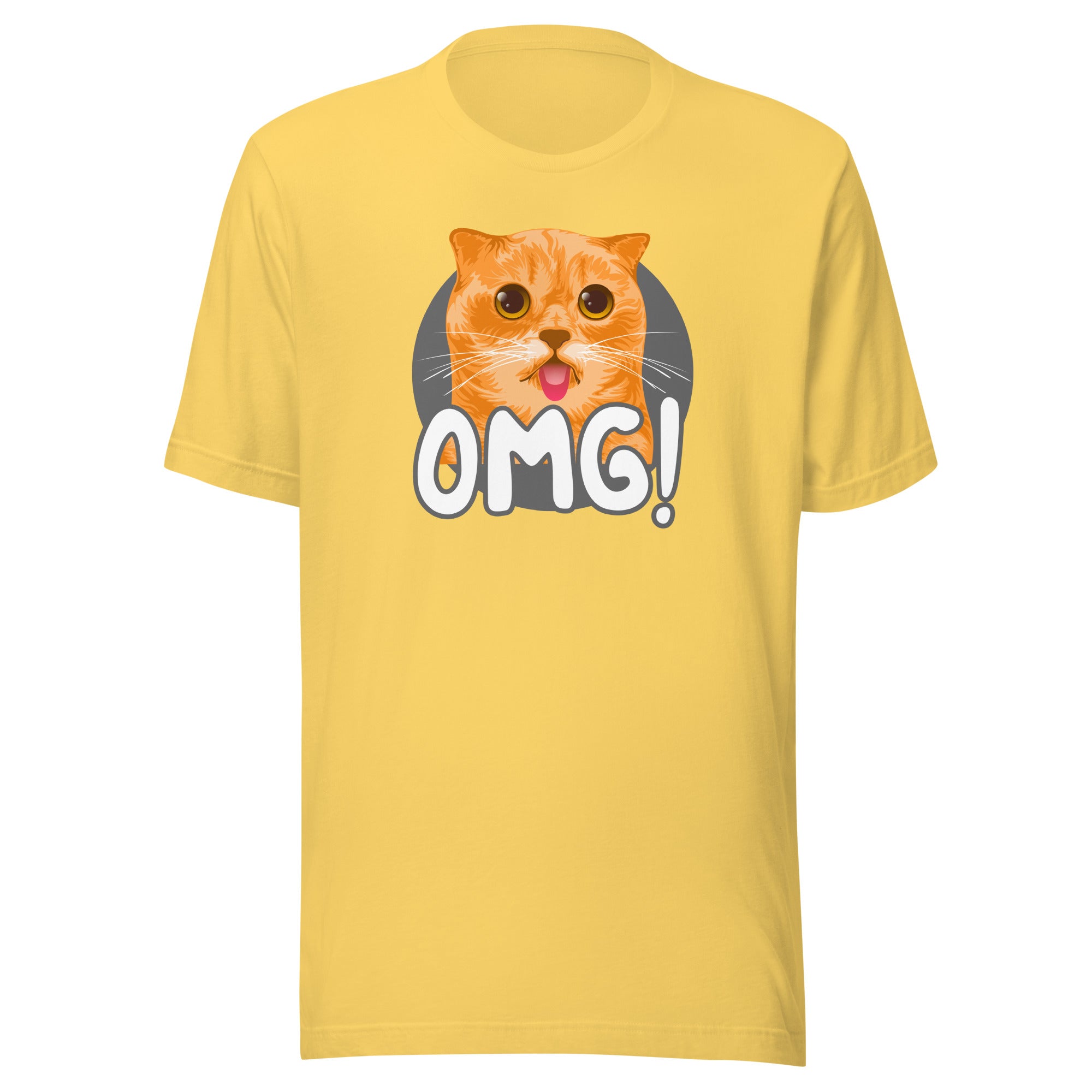 OMG Funny Cat Unisex 100% Cotton T-Shirt