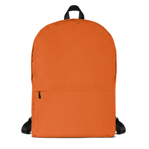 Cute Lightweight Solid Orange Color Backpack for School