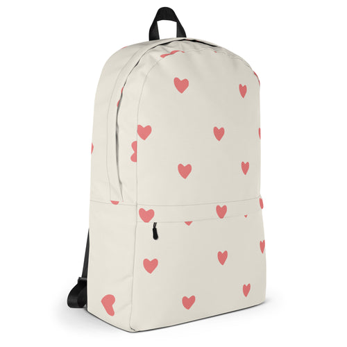 Cute Red Little Hearts Pattern Backpack