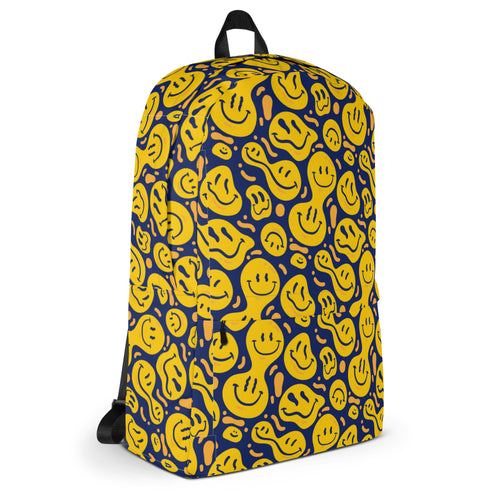 Original Yellow Drippy Smiley Face Backpack