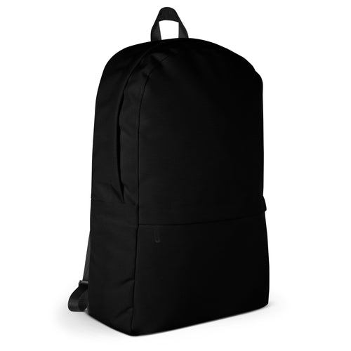 Plain Black Lightweight Laptop Backpack for Women