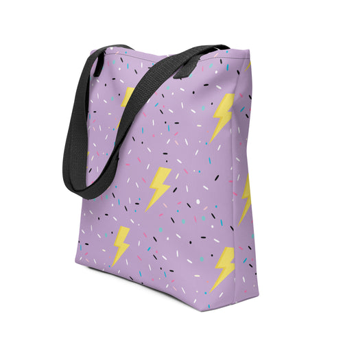 Preppy Lightning Bolt Aesthetic Pattern Tote bag